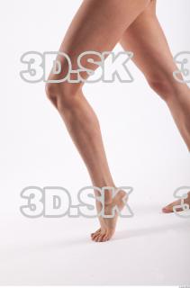 Calf flexing photo references of nude Molly 0002